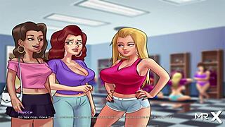 summertimesaga - hot bathroom bang e4 13