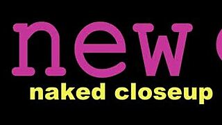 i'm cute brunette naked, close-up on sofa with massage