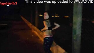 Hot skinny girl pissing and showing her beautiful ass in the public park!