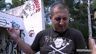 tattoed chubby belly punk slut fucked in the ass hard in public