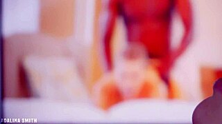 Hot blonde intensely masturbates watching bbc porn