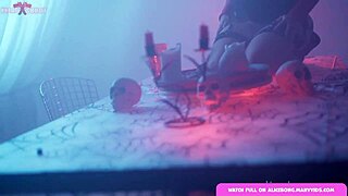 Sabrina's Big Boobs Ride Alicebong in Anal Cowgirl and Masturbation Fun 😈