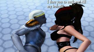 in episode 2, nulle adventures include licking ass and riding cock in 3d cartoon style.