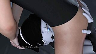 Projekt passion blowjob from busty brunette ai robot