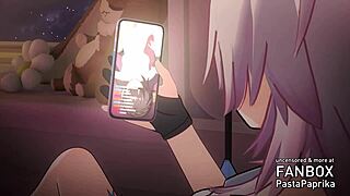 Horny anime chick gets creampie in 3D cartoon. 😈