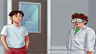 Teacher discovers cock size anomaly in summertimesaga episode