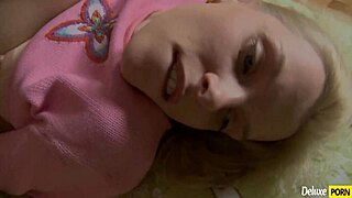 morning routine with petite girlfriend involves some intimate moments