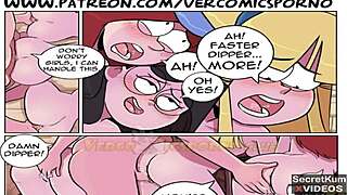 Gravity Falls Dipper's Outdoor Foursome Reverse Gangbang in Cabin Orgy