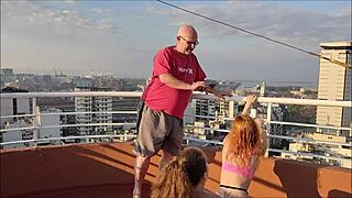 katrina says 'watch my first scene!' rearing ass on rubber cock in amateur video