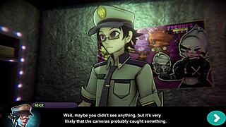 女主毛茸茸玩Pizza Fap Nights at Frennis 3