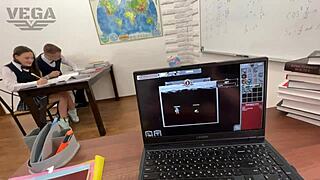 I passionately taught a beautiful student how to fuck and cum inside her pussy