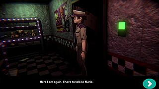 女主毛茸茸玩Pizza Fap Nights at Frennis 3