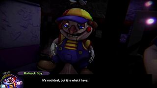 女主毛茸茸玩Pizza Fap Nights at Frennis 3