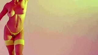 Amazing Mia Valentine flaunts big ass, clothes rip in sexy striptease