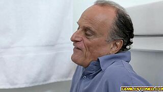 horny latina stepmom spreads for cowgirl fuck and cum on ass