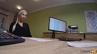 Loan4k agent lets banker penetrate her for a loan