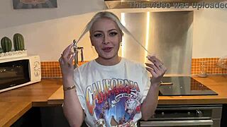 Devilsjoy's French Stepbrother Bent Over In Missionary, Squirting From Deepthroat And Natural Tits Play.