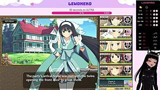 Vtuber Lewdneko plays Evenicle part 24 with moaning twins 😊