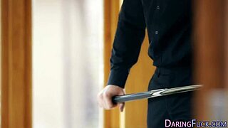 European beauty gets cum on her face in a classy scene