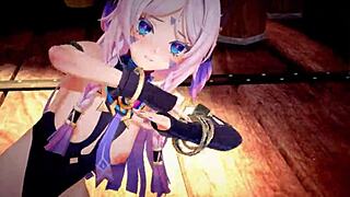 genshin characters hentai mmd with 3d cartoon anime