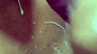 Mature woman surprises in bathroom