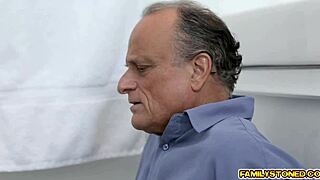 horny latina stepmom spreads for cowgirl fuck and cum on ass