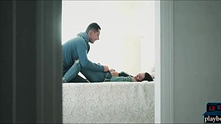 couple having hardcore sex after snow play.