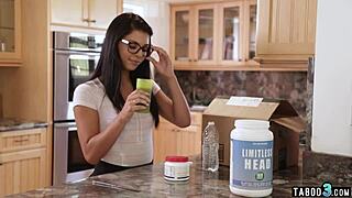 cute teen gina valentina handles five monster cocks