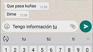 My sister-in-law's whore gives everything on WhatsApp 😏