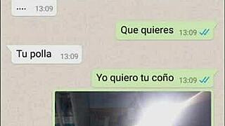 My sister-in-law's whore gives everything on WhatsApp 😏