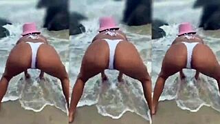 young girl exploring glory holes at the swing house