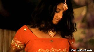 Sexy Indian Milf Undresses While Dancing