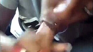 ebony chick sucks white dick sloppy