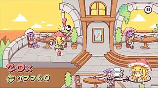 Futanari di funghi futa hentai game ep 4 kinky waitress is putting cum over the pizza