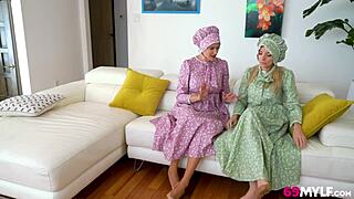 Amish Stepmoms Penny and Pristine Swap Dicks Hard