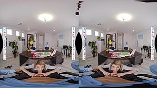 abby adams deepthroats in your office