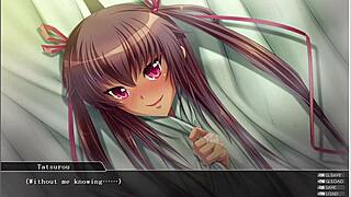 in taimanin yukikaze animation part 2, the heroine gets fingered and masturbates to creampie