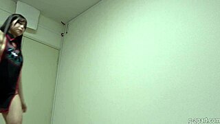 himeno amasaki strips naked in her private japanese shower on webcam.