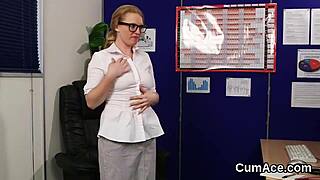 Wacky idol gets cum load on her face eating all the love juice