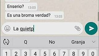 My sister-in-law's whore gives everything on WhatsApp 😏