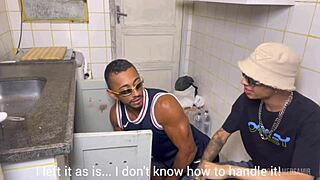 Did you see the hot black plumber arrive for some homemade blowjob and doggystyle sex?