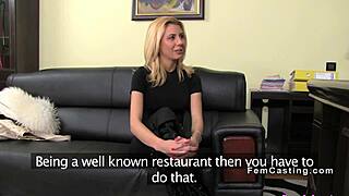 Blonde fingers natural monster tits female agent