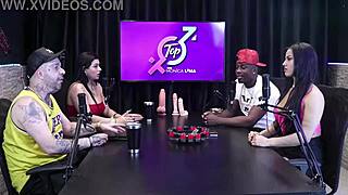 Monica Lima starts her porn career with Jefao and Karen Oliver