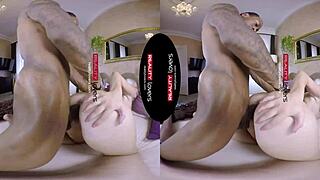 Intense Black On Blonde Action With Licking, Blowjob, And Doggystyle In VR