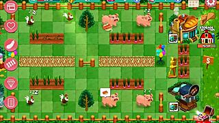 Nutaku Booty Farm Hentai Game - Sexy Redhead Milf Flashes on Ranch