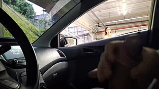 Beautiful Woman Masturbates Riskily in Public Outdoors!