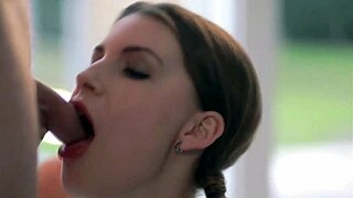 Sweet Sucker Teen 18+ Babe BLOWS And HANDLES Cock!