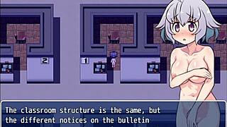 i flash and masturbate as exhibitionist girl serina suzuyo in hentai game