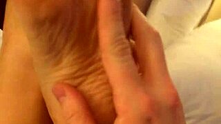 Wb Coworker Rubs Her High Arches.