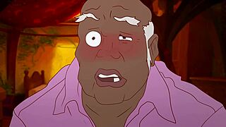 megumin naked bows to black man, begging for fuck in konosuba parody.